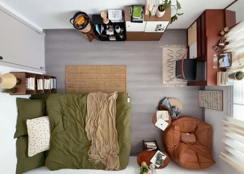 Tata Ruang Kamar Kost Estetik Sederhana Berdasarkan Fungsi